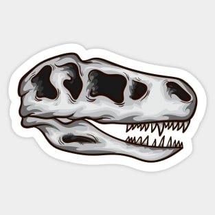 Dinosaur T-rex Skull Sticker